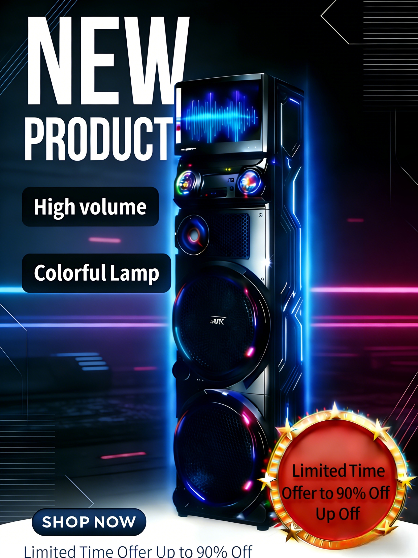 Ultimate Party Karaoke Speaker 15.4” Smart Screen - Image 3